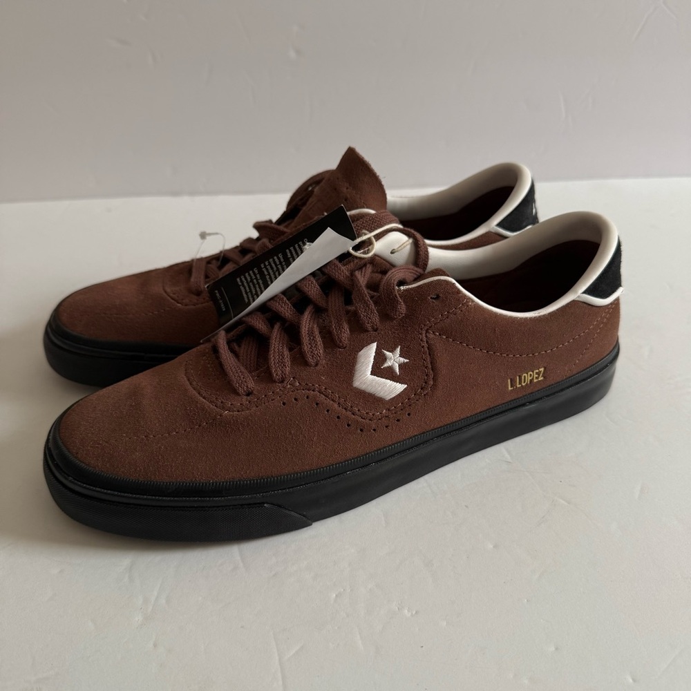 Converse Louie Lopez Pro Skate Brown Black Low-Top Sneakers Women 10 Men 8.5